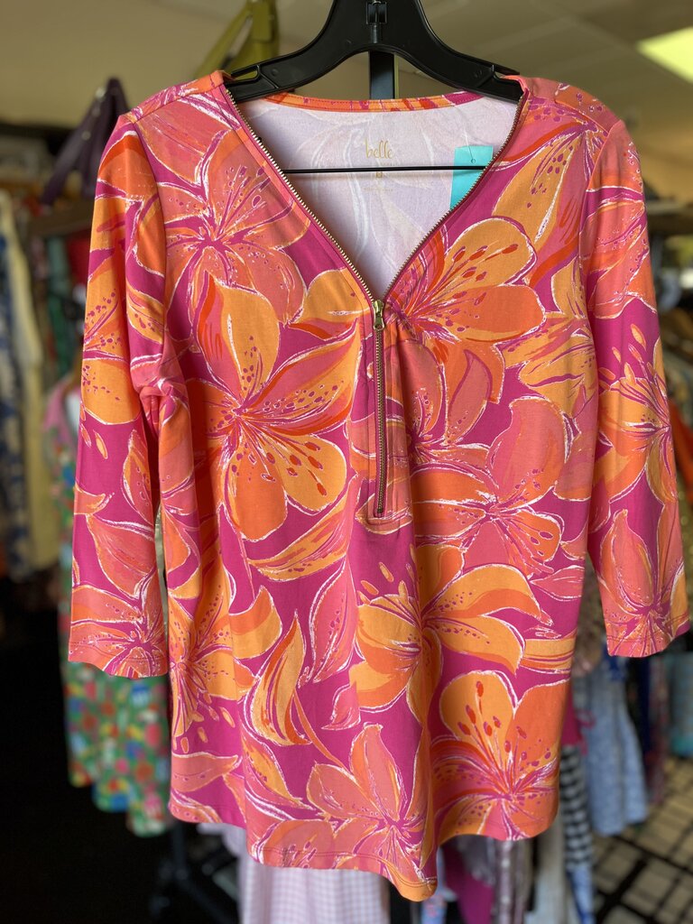 Belle by Kim Gravel - Tropical Print Top