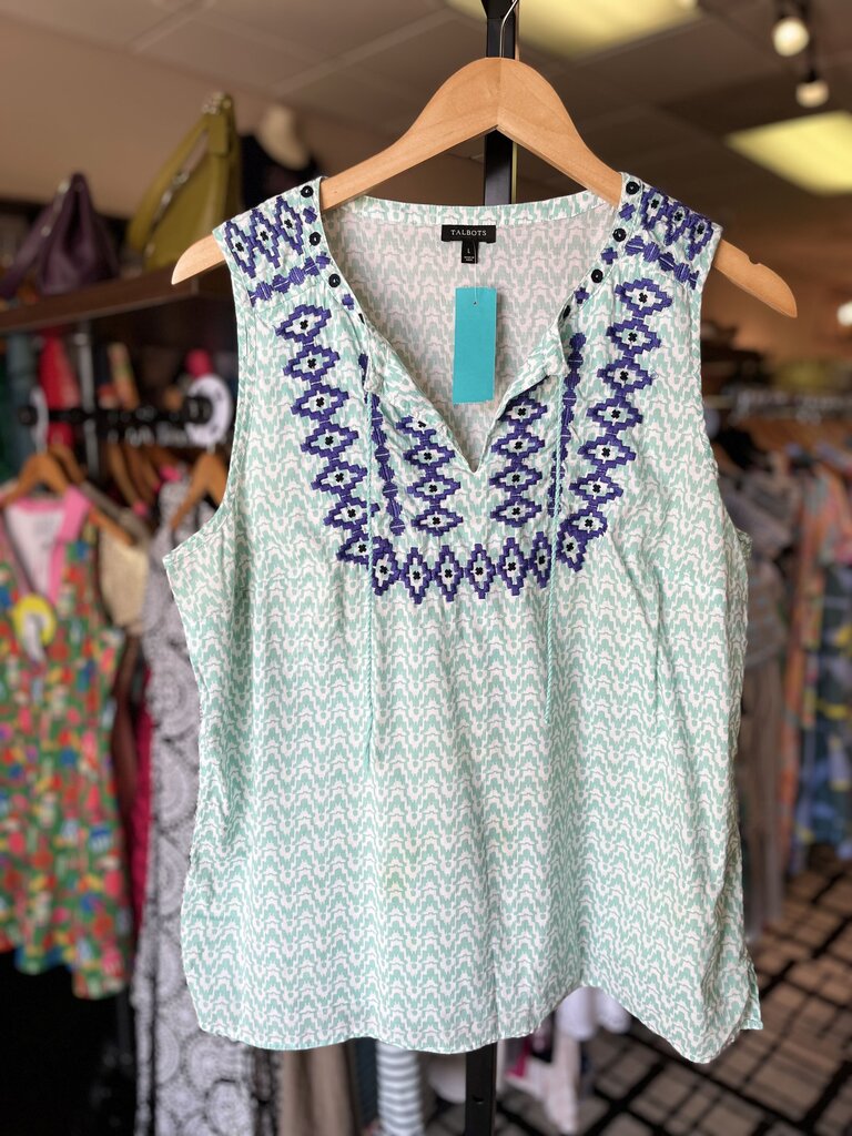 Talbots - Patterned Sleeveless Tank