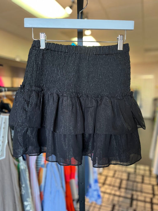 Vestique - Tiered Mini Skirt - Black
