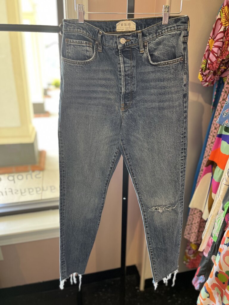 Free People - Distressed Straight Jeans