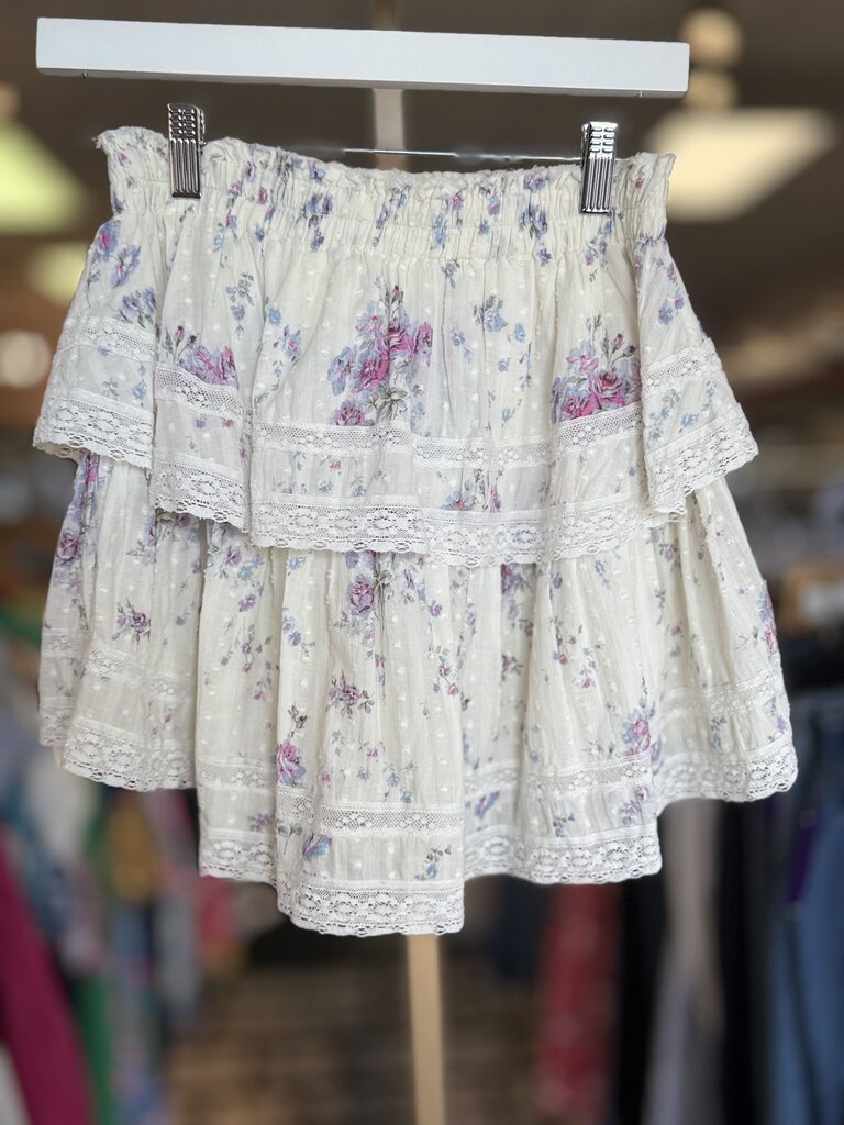 LoveShackFancy - Berry Medley Ruffled Mini Skirt