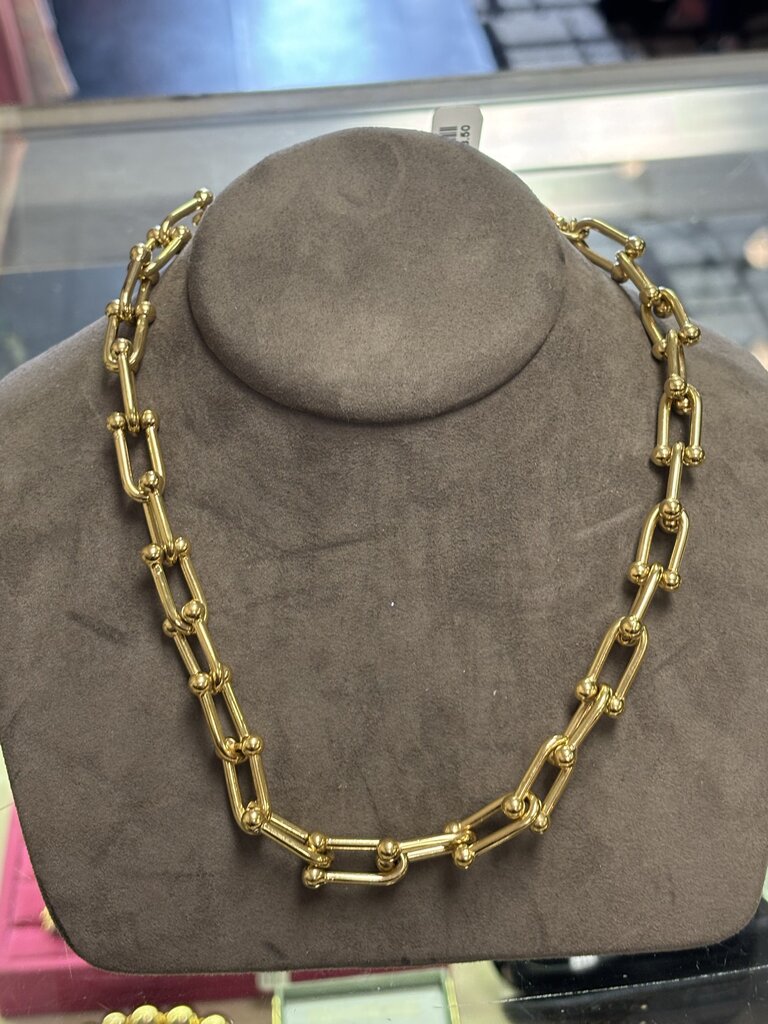 Bronze Dyadema Gold Chain Necklace