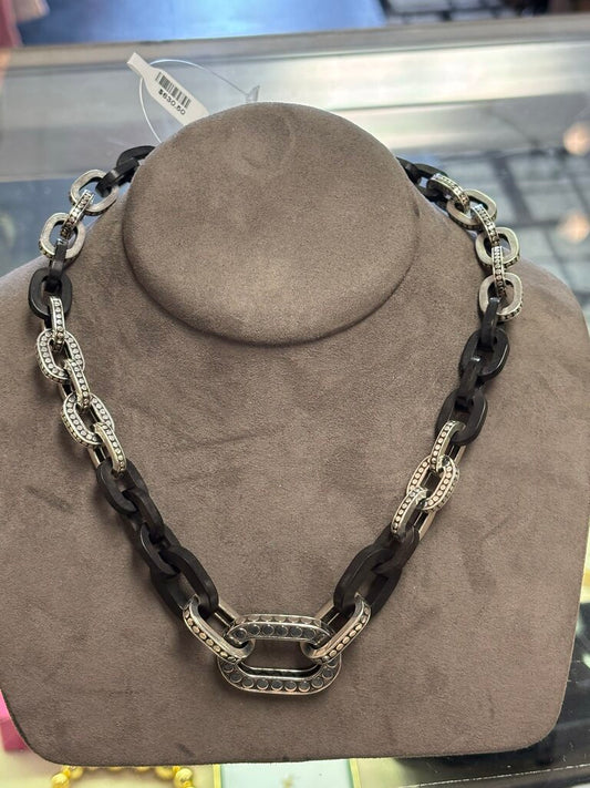John Hardy- Dot Wood Link Necklace