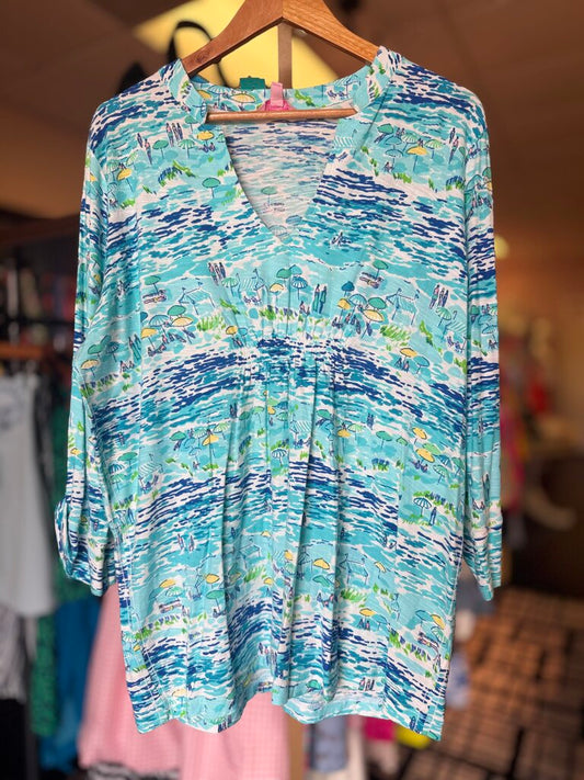 Lilly Pulitzer - Costa Top in "High Tide"