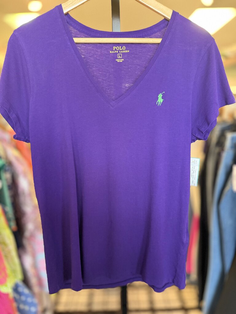Polo Ralph Lauren - V-Neck Top SS - Purple