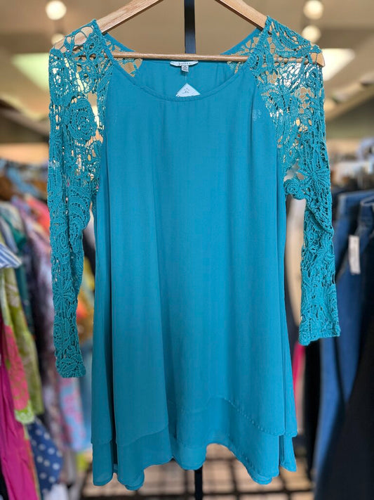 Jodifl - LS Blouse w. Crocheted Sleeves