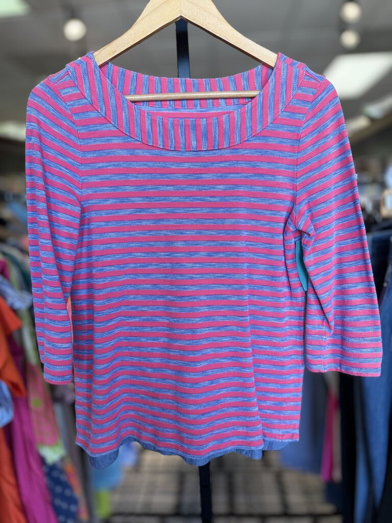 Talbots - Boatneck Pique Striped Top