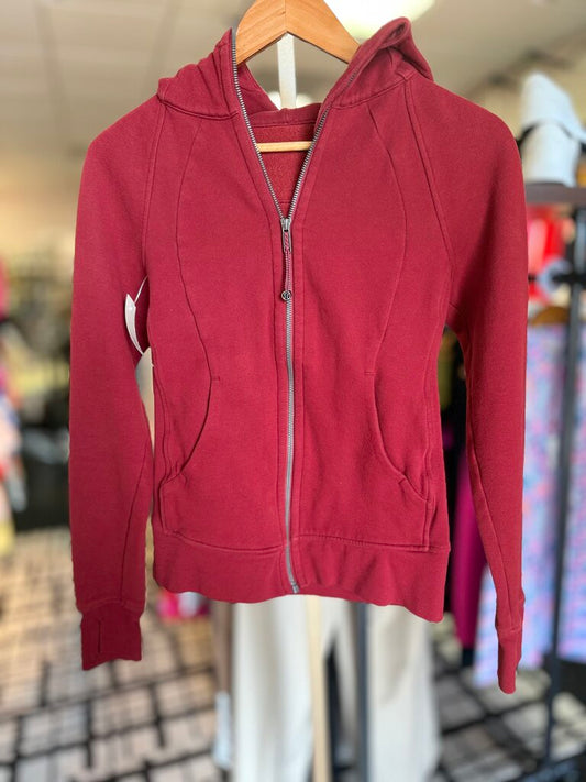 Lululemon - Full Zip Scuba Hoodie - Red