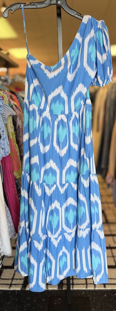 Oliphant NWT - One Shoulder Maxi in Odisha Blue