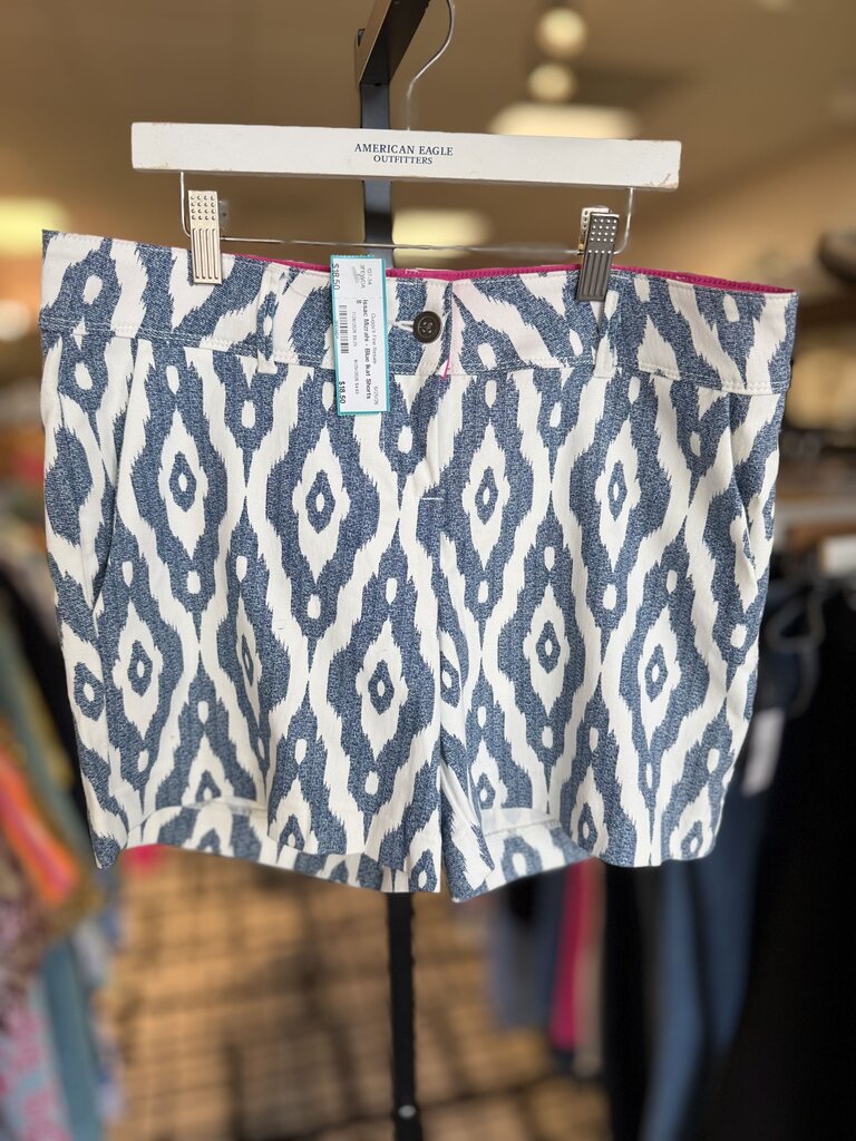 Issac Mizrahi - Blue Ikat Shorts