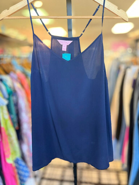 Lilly Pulitzer - Silk Tank Top in Navy