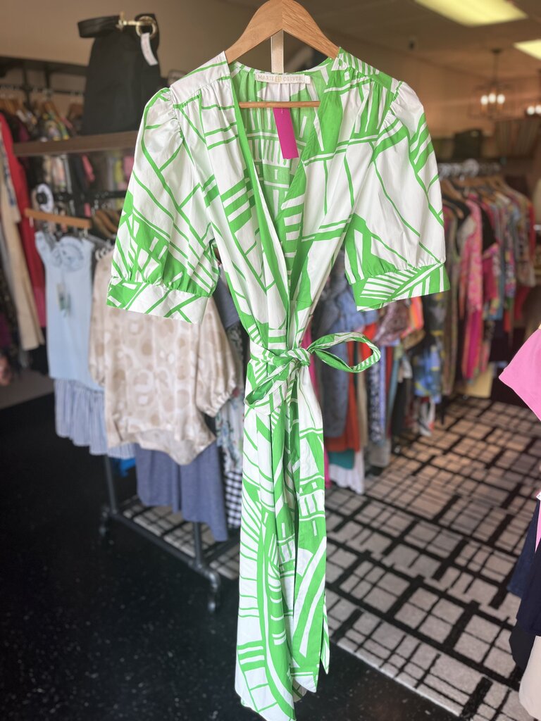 Marie Oliver - Rita Wrap Dress in Verdant Print