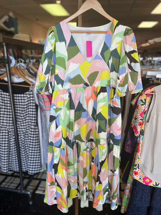 Crosby - Brawley Midi Dress in Poinciana Print
