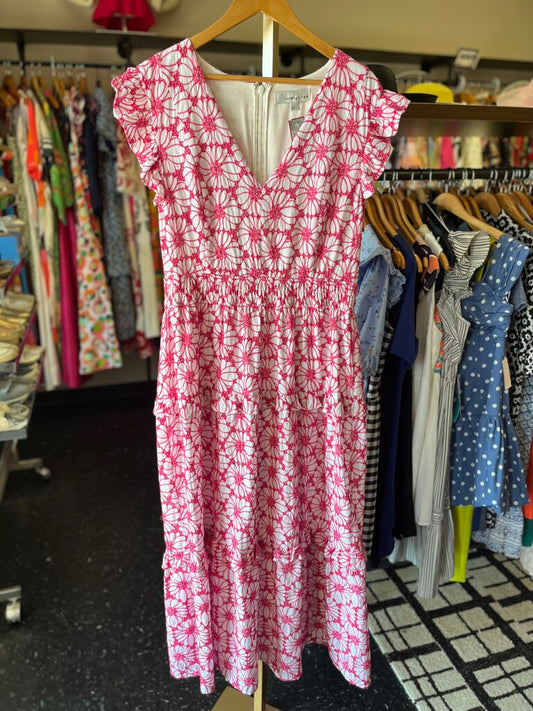 Adelyn Rae- Floral Embroidered Maxi Dress