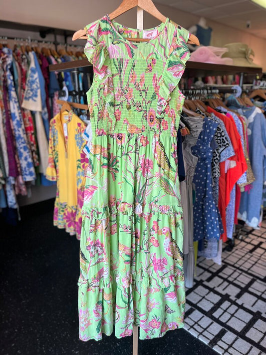 Banjanan - Iris Dress in Jubilee Pistachio Print
