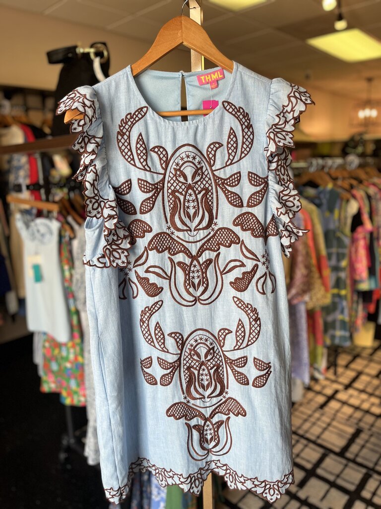 THML - Flutter Sleeve Mini Dress