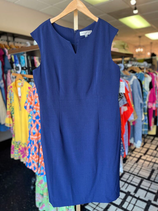 Kasper - Sleeveless Midi Dress in Navy