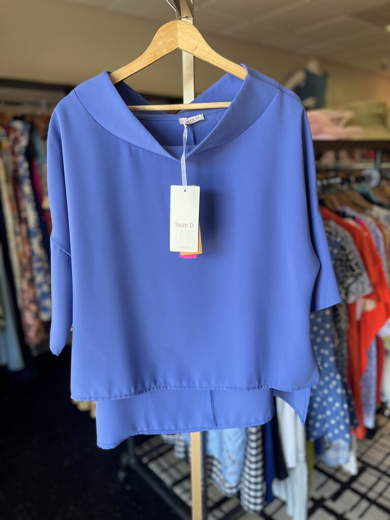Suzy D - Audrey Top in Blue