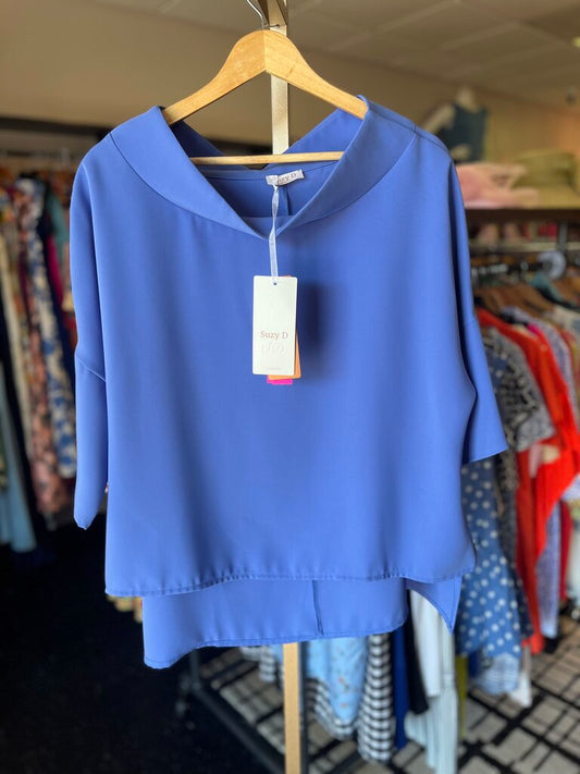 Suzy D - Audrey Top in Blue