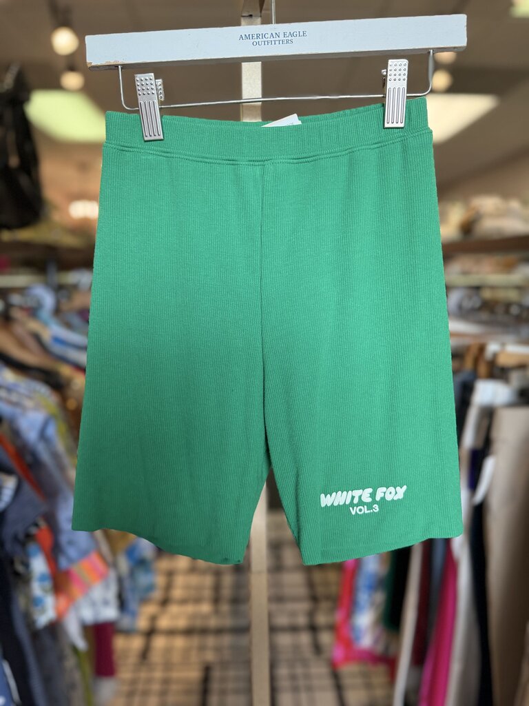 White Fox - Ribbed Shorts - Green