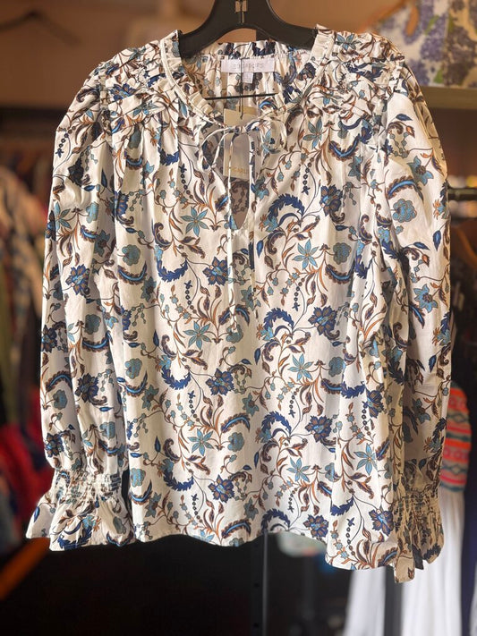 Sugarlips NWT-Blanche Floral LS Blouse