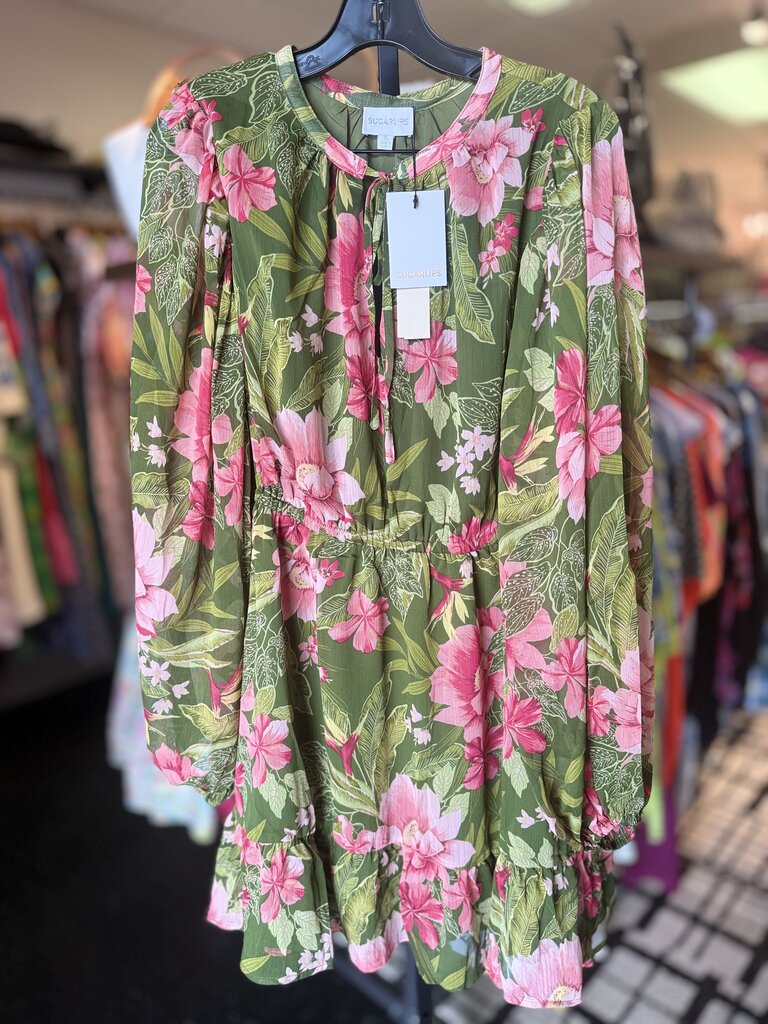 Sugarlips NWT- Lilikoi Floral Mini Dress