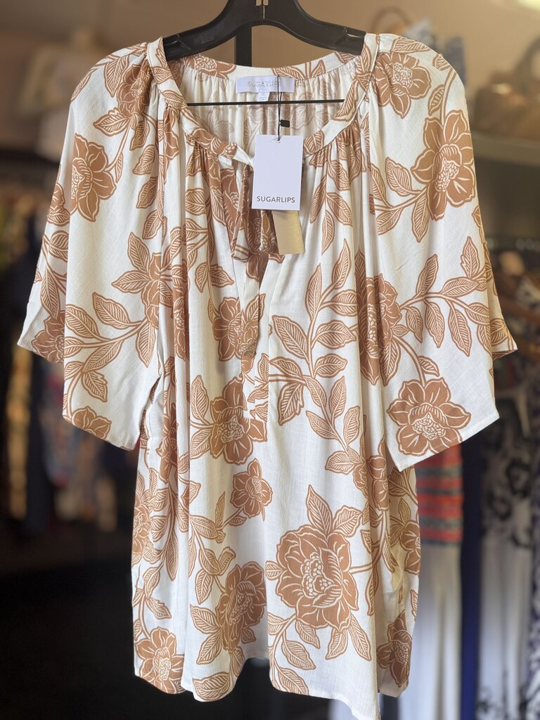 Sugarlips NWT- Essenna Floral Blouse