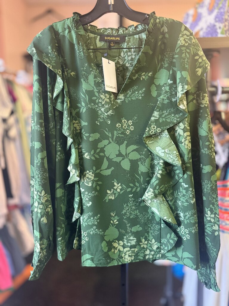 Sugarlips NWT- Woodland Floral Blouse