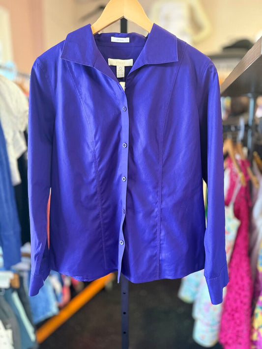 Chico's - No-Iron Button Down - Purple