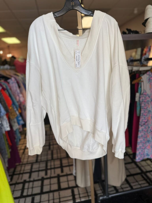FP Movement - Jumpball V-Neck Sweatshirt - White