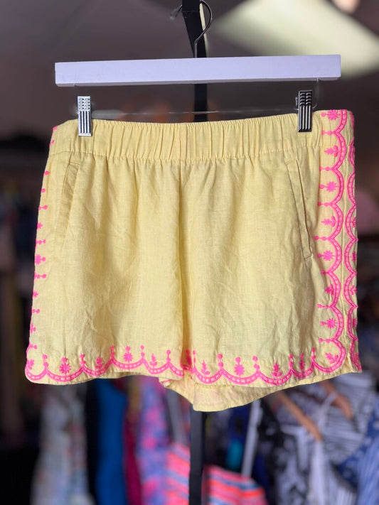 Lilly Pulitzer - Laryn Linen Shorts in Calla Yellow