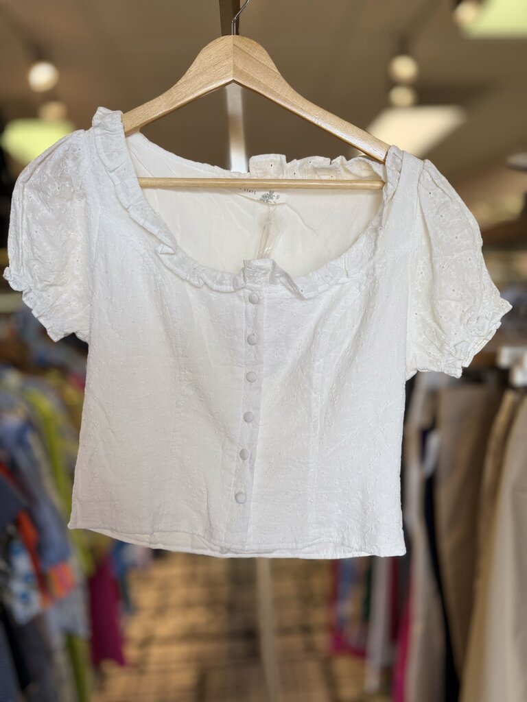 Altar'd NWT-Erin Button Up Top