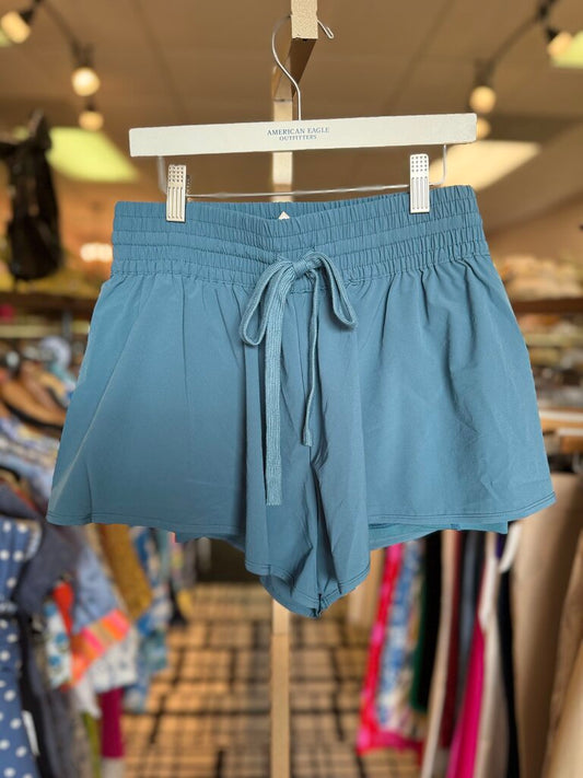 FP Movement NWT-Blue Wild Bloom 2-in-1 Shorts