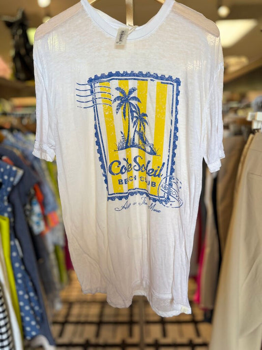 Altar'd NWT - Oversized Beach Club Graphic Tee
