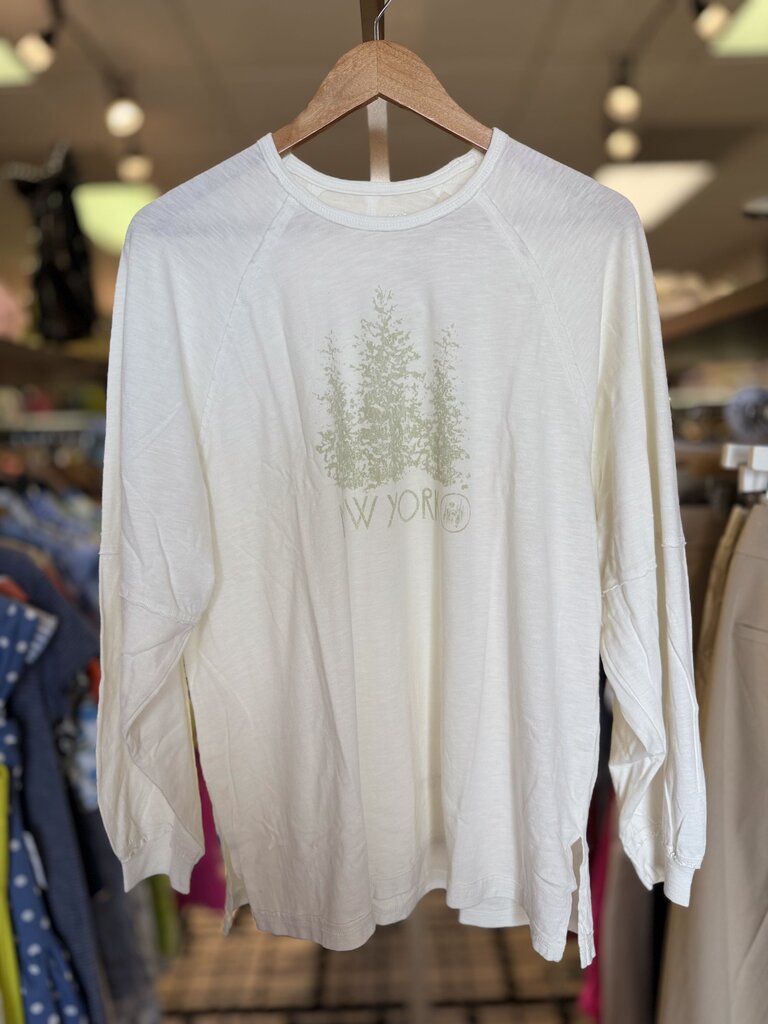 Aerie NWT -Cozy Long Sleeve Oversized Boyfriend T-Shirt