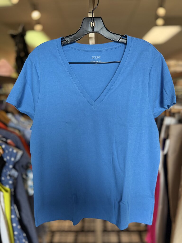 J.Crew NWT - Essential V-Neck Tee-Blue