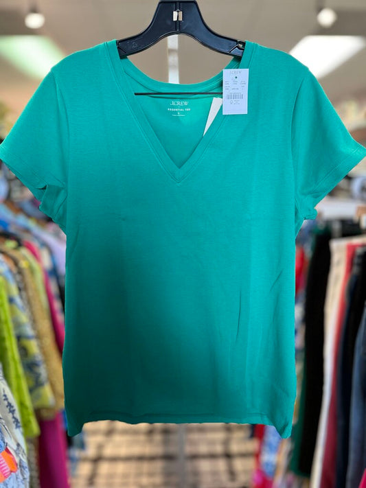 J.Crew NWT - Essential V-Neck Tee-Emerald