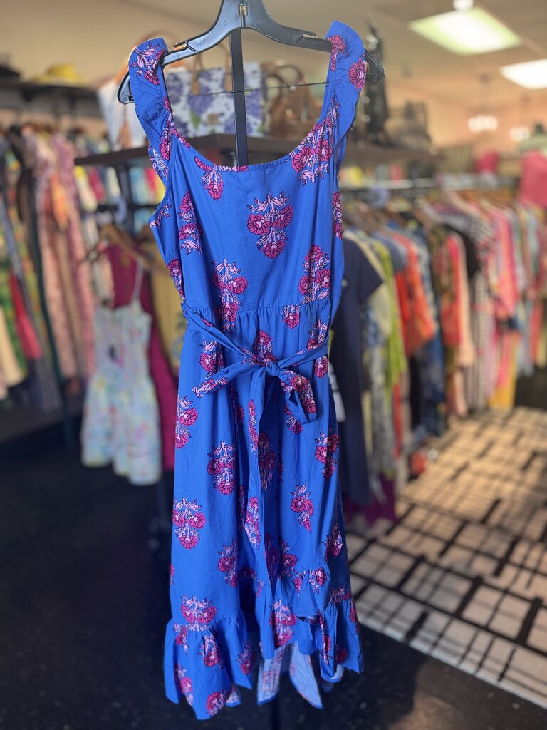 J.Crew NWT - Tie Waist Wrap Dress - Blue