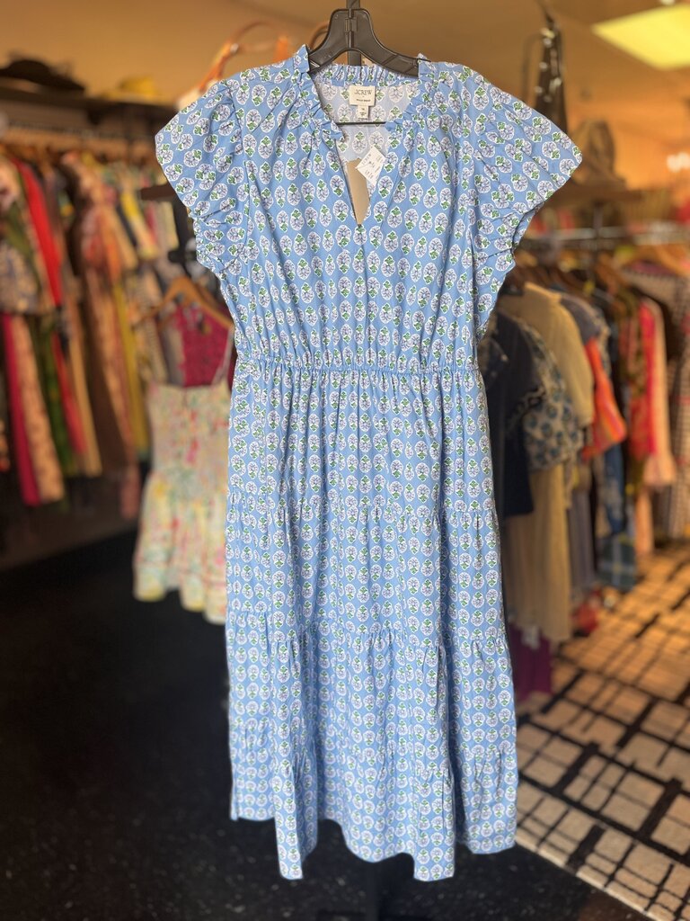 J.Crew NWT -Willa Midi Dress in Bluebird