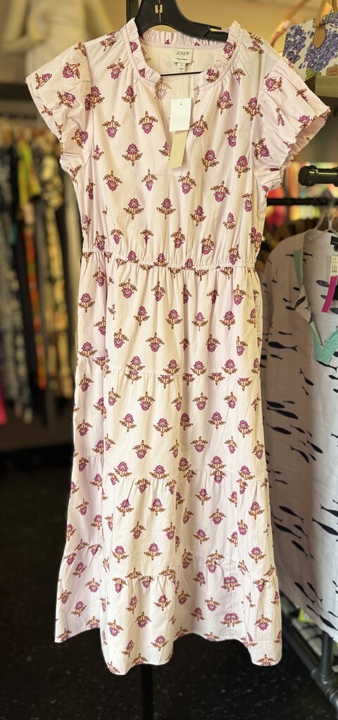 J.Crew NWT -Willa Midi Dress in Pink Opal
