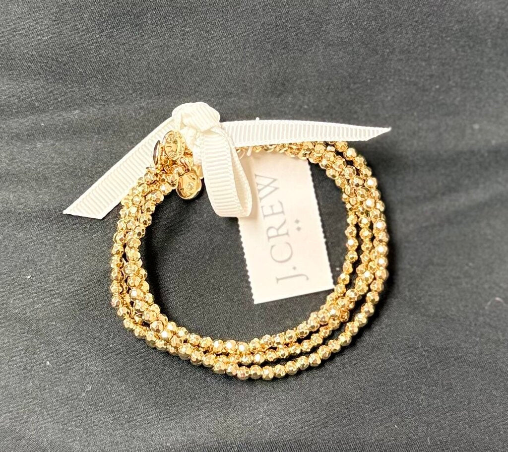 J.Crew NWT - Gold Stretch Bracelets S/4