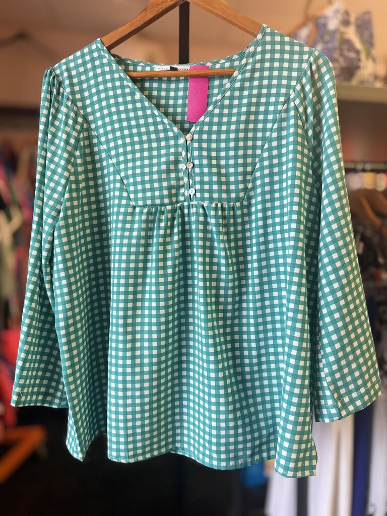 Michelle McDowell - Gingham LS Top