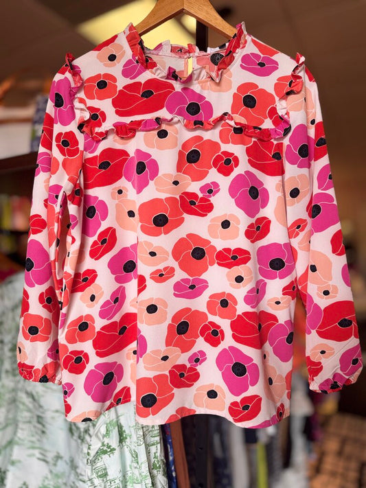 Michelle McDowell - LS Floral Print Top