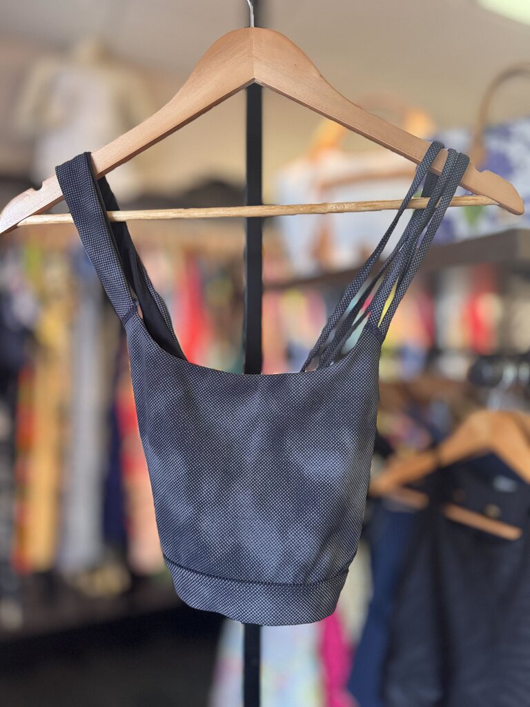 Athleta - Black Strappy Sports Bra