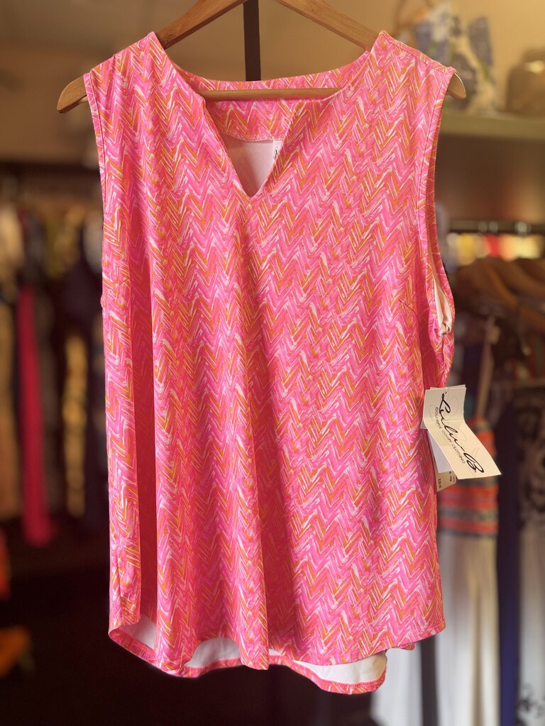 Lulu B NWT- Notch Tank - Pink