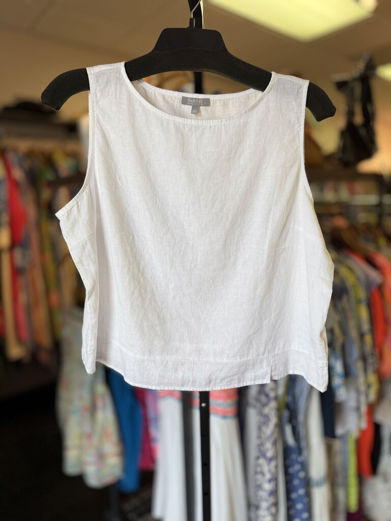 Habitat NWT - Boatneck Linen Tank - White
