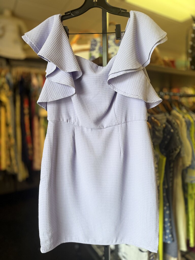 She+Sky - Flutter Sleeve Mini Dress - Blue