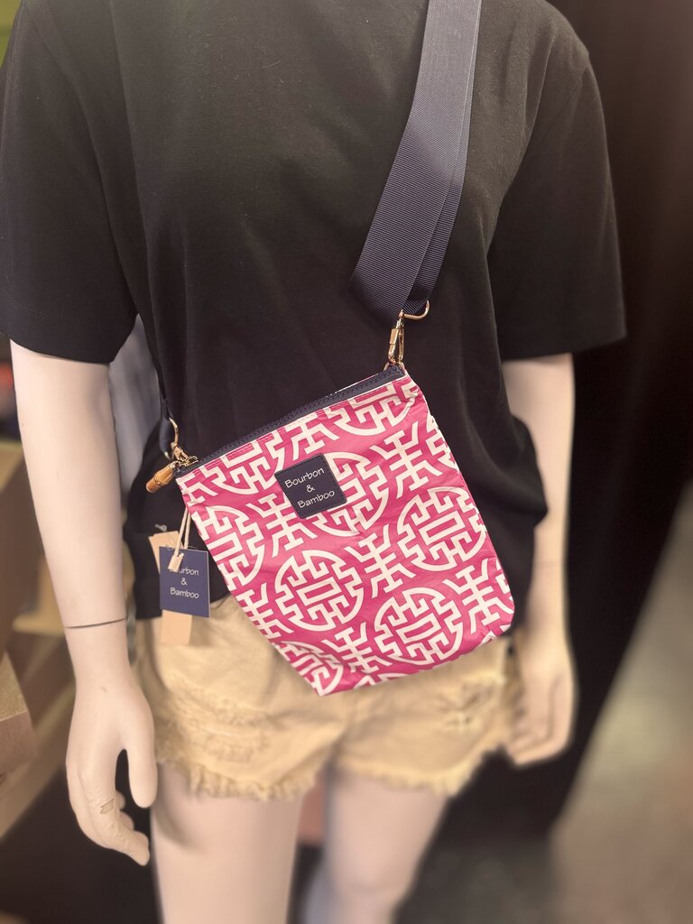 Bourbon & Bamboo NWT - Flat Crossbody - Pink