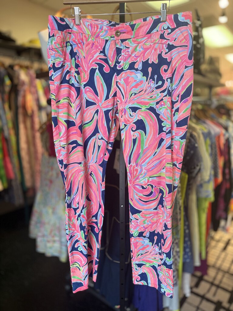 Lilly- Kelly Skinny Ankle Pants in "Bananas Flambe"