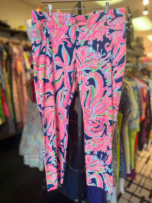 Lilly- Kelly Skinny Ankle Pants in "Bananas Flambe"